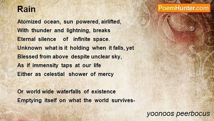 yoonoos peerbocus - Rain