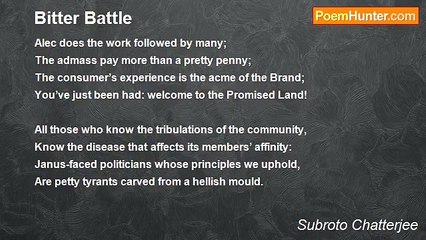 Subroto Chatterjee - Bitter Battle