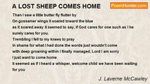 J. Laverne McCawley - A LOST SHEEP COMES HOME