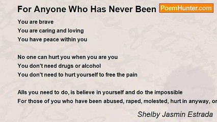 Shelby Jasmin Estrada - For Anyone Who Has Never Been Loved