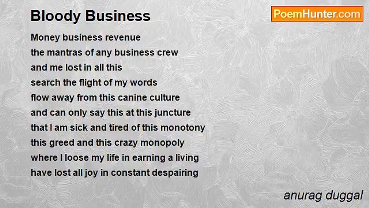 anurag duggal - Bloody Business
