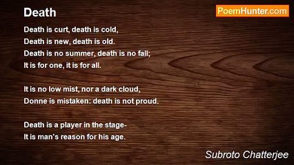 Subroto Chatterjee - Death