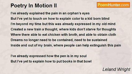 Leland Wright - Poetry In Motion II