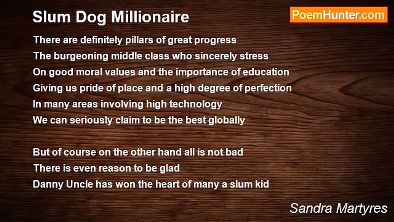 Sandra Martyres - Slum Dog Millionaire