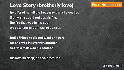 louis rams - Love Story (brotherly love)
