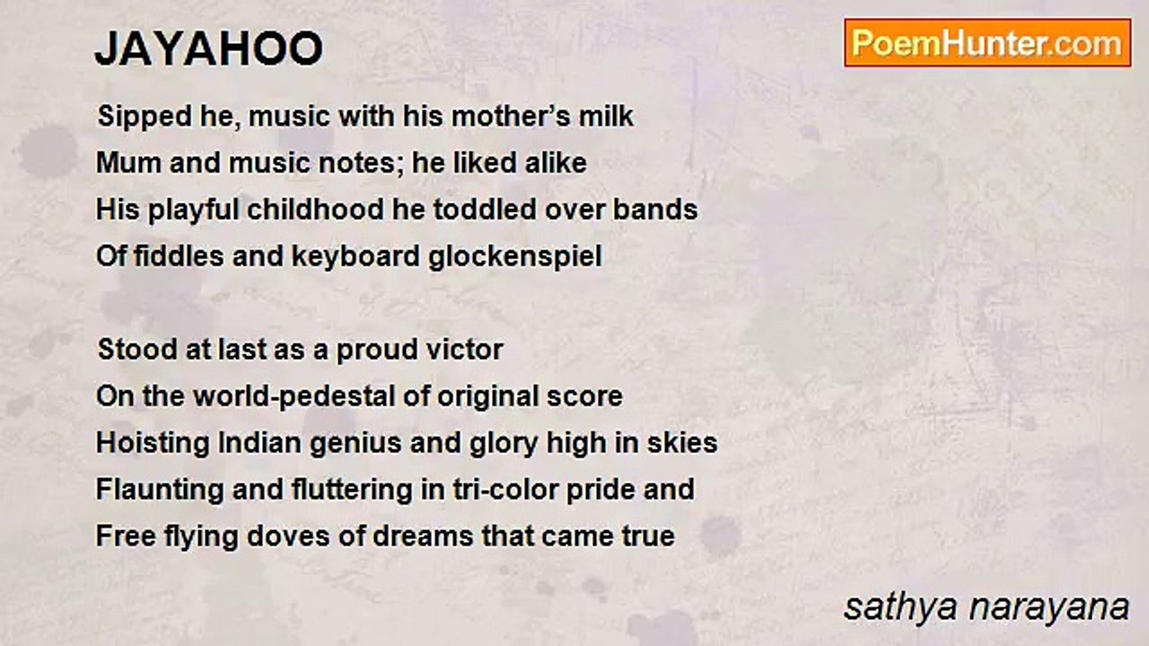 sathya narayana - JAYAHOO
