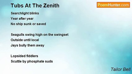 Tailor Bell - Tubs At The Zenith