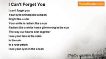 Shelby Jasmin Estrada - I Can't Forget You