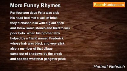 Herbert Nehrlich - More Funny Rhymes