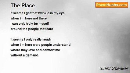 Silent Speaker - The Place