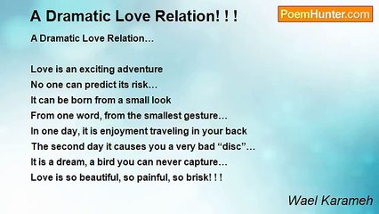 Wael Karameh - A Dramatic Love Relation! ! !