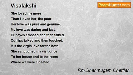 Rm.Shanmugam Chettiar. - Visalakshi