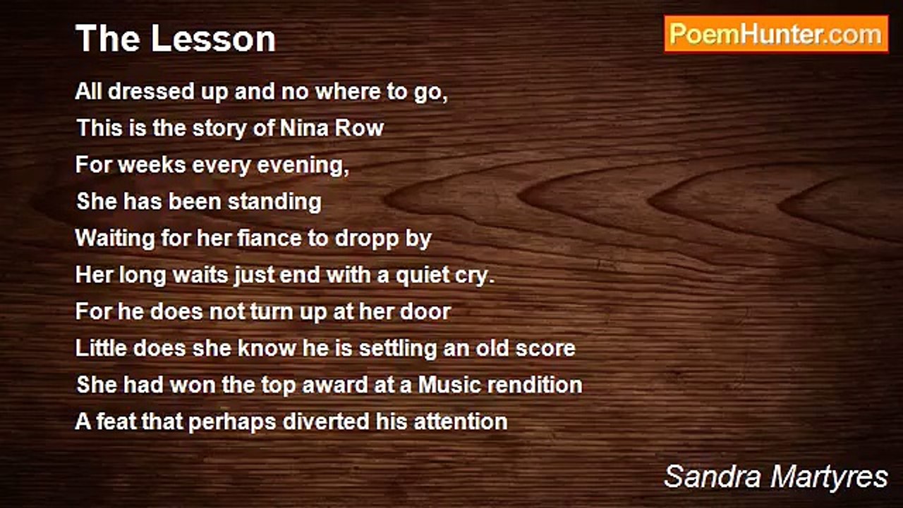 Sandra Martyres - The Lesson