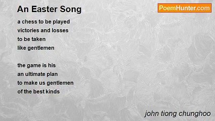 john tiong chunghoo - An Easter Song