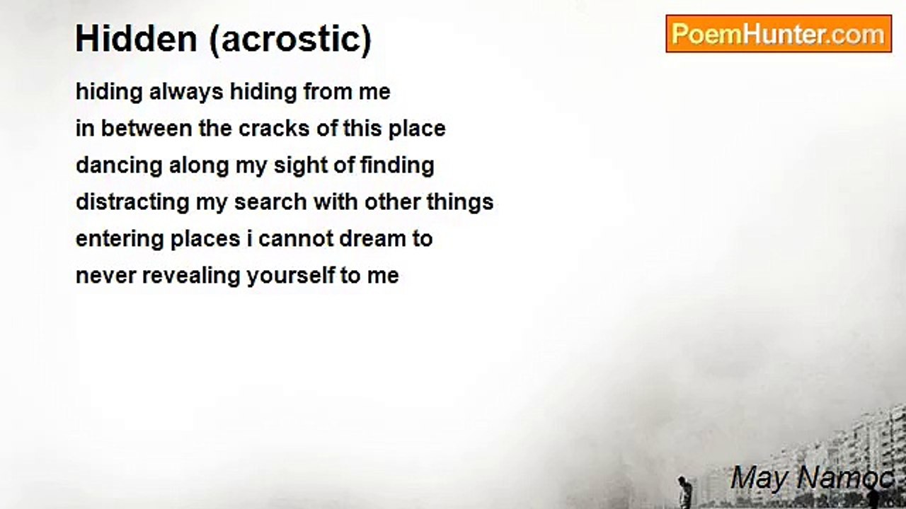 May Namoc - Hidden (acrostic)