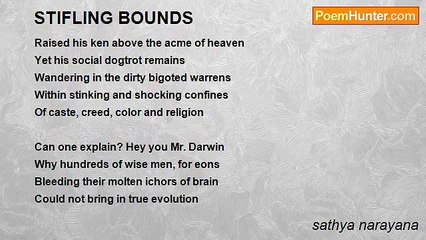 sathya narayana - STIFLING BOUNDS