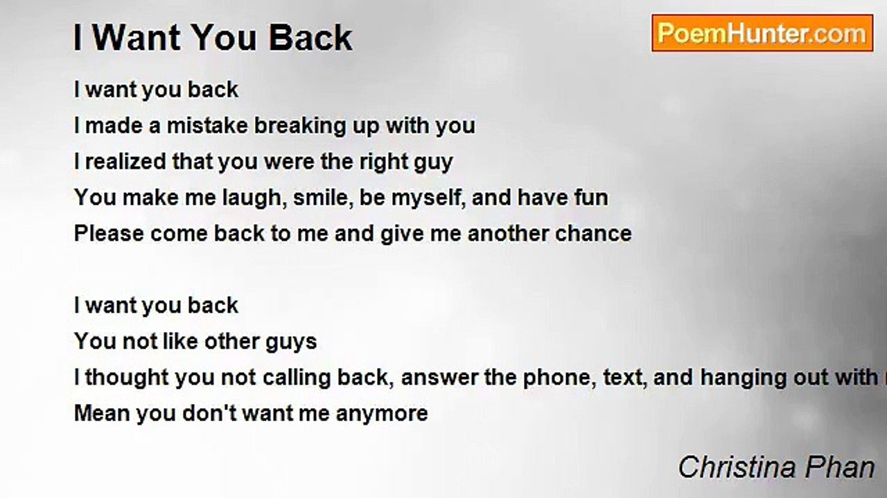 Christina Phan - I Want You Back