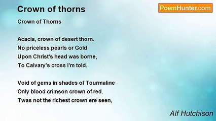 Alf Hutchison - Crown of thorns
