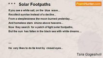 Tsira Gogeshvili - * * *   Solar Footpaths