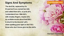 Herbert Nehrlich - Signs And Symptoms