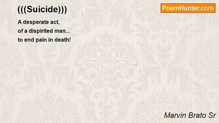 Marvin Brato Sr - (((Suicide)))