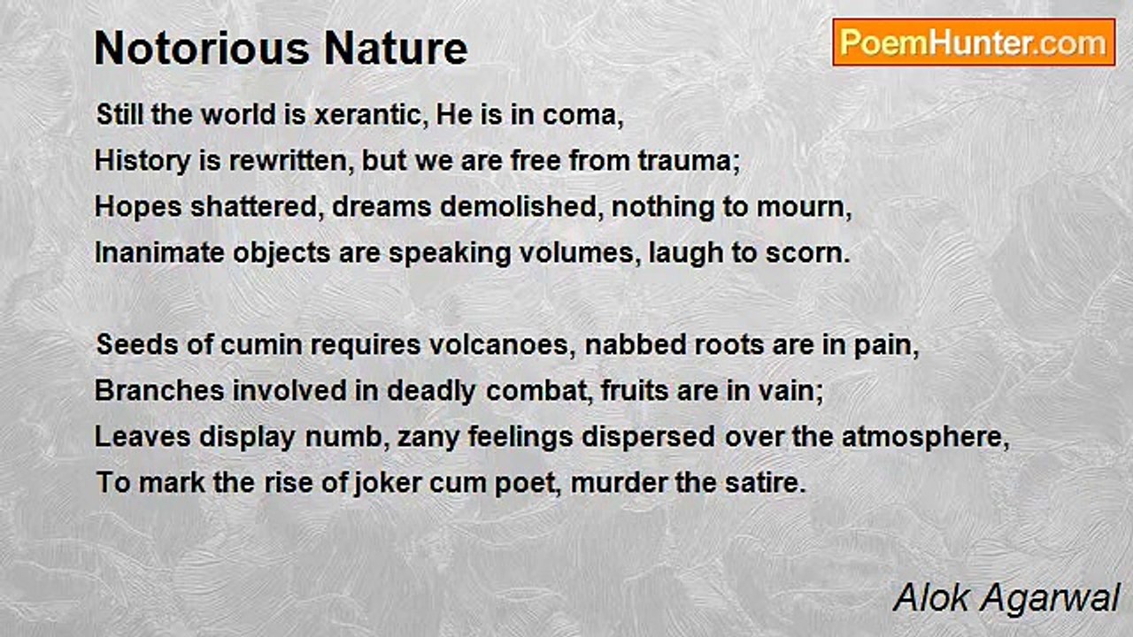 Alok Agarwal - Notorious Nature