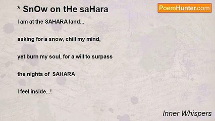 Inner Whispers - * SnOw on tHe saHara