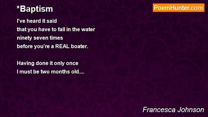 Francesca Johnson - *Baptism