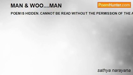 sathya narayana - MAN & WOO....MAN