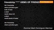 Rommel Mark Dominguez Marchan - friendship ***** GEMS OF FRIENDSHIP