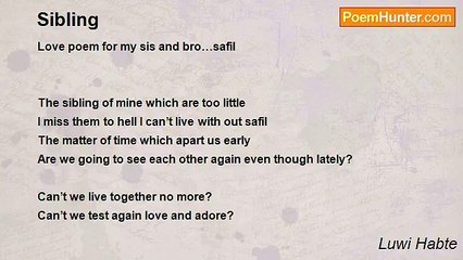 Luwi Habte - Sibling