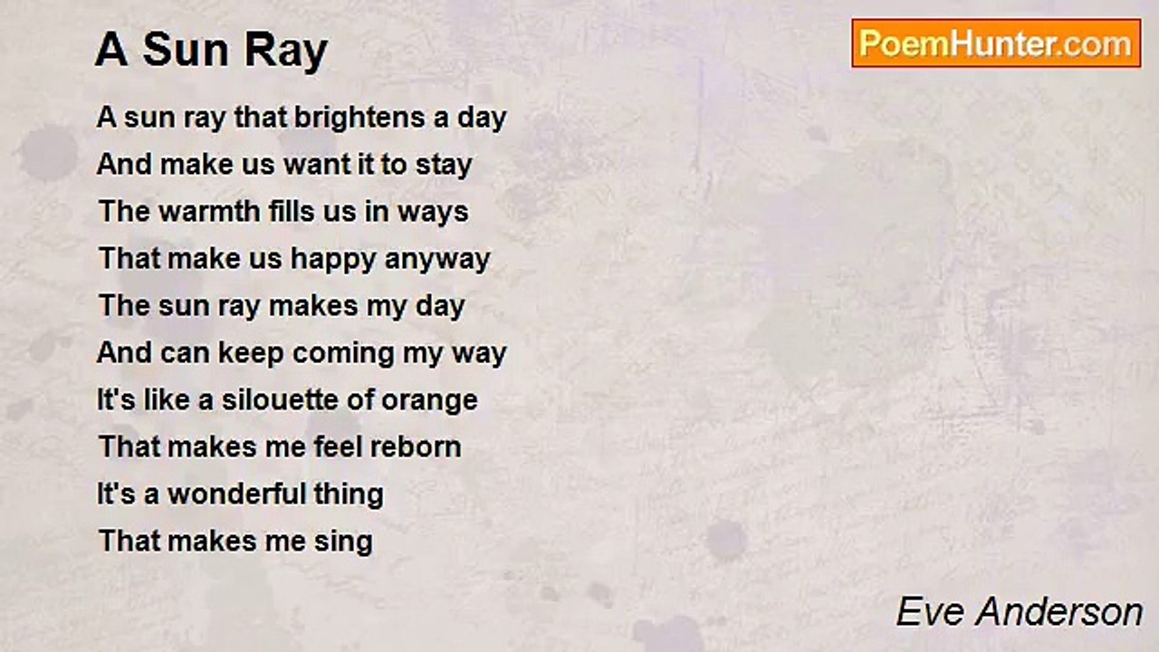 Eve Anderson - A Sun Ray