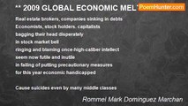Rommel Mark Dominguez Marchan - ** 2009 GLOBAL ECONOMIC MELT DOWN