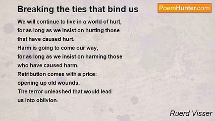 Ruerd Visser - Breaking the ties that bind us