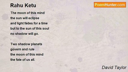 David Taylor - Rahu Ketu