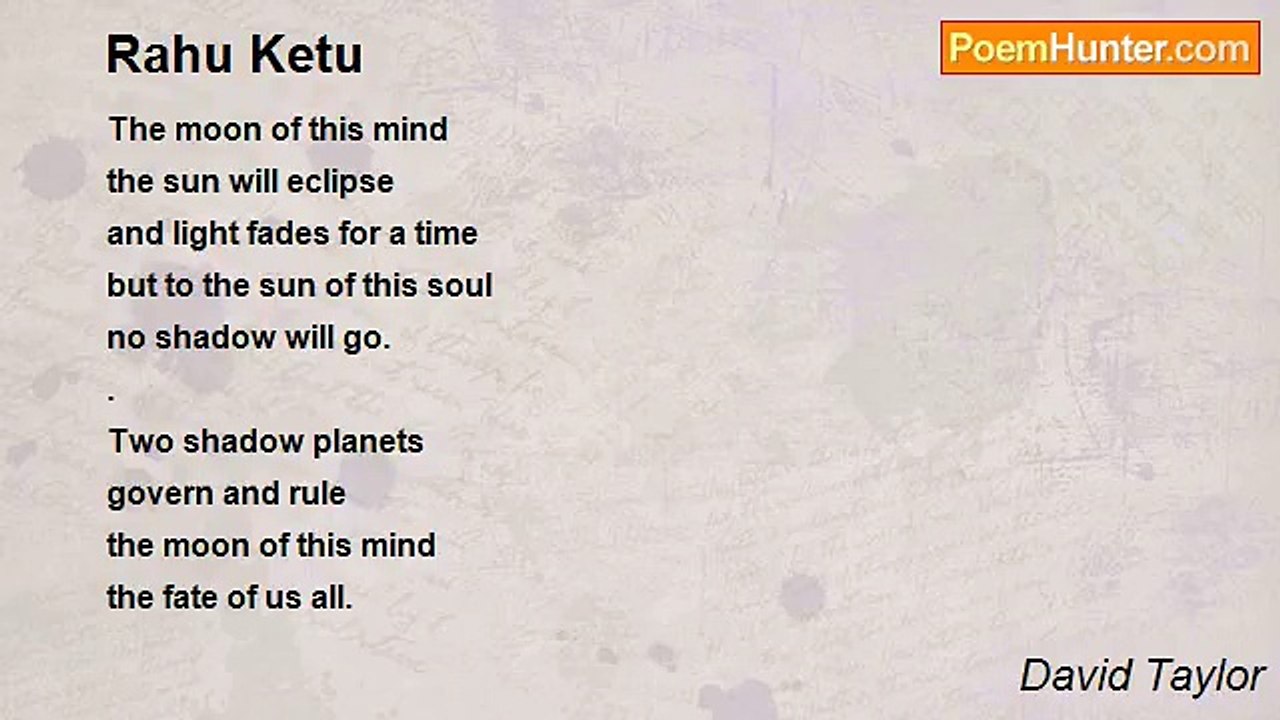 David Taylor - Rahu Ketu