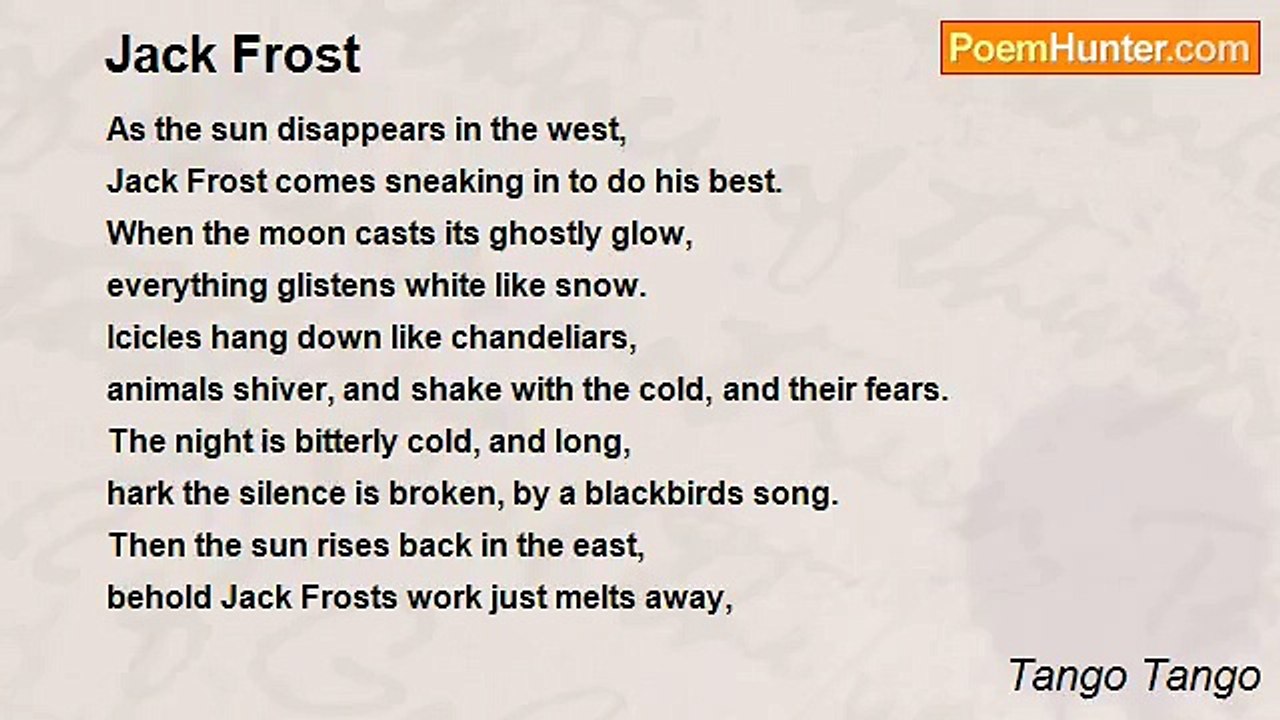 Tango Tango - Jack Frost