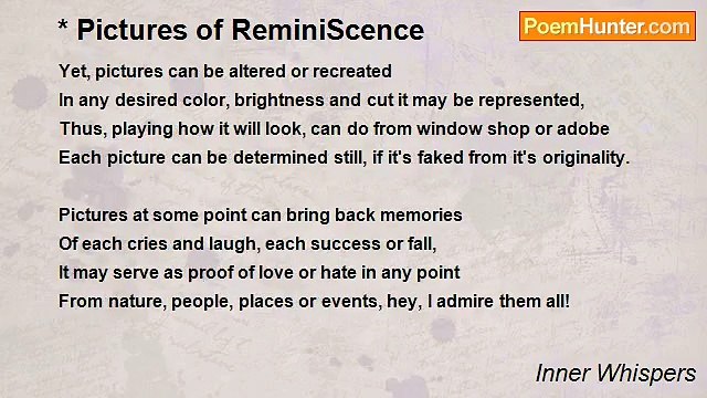 Inner Whispers - * Pictures of ReminiScence