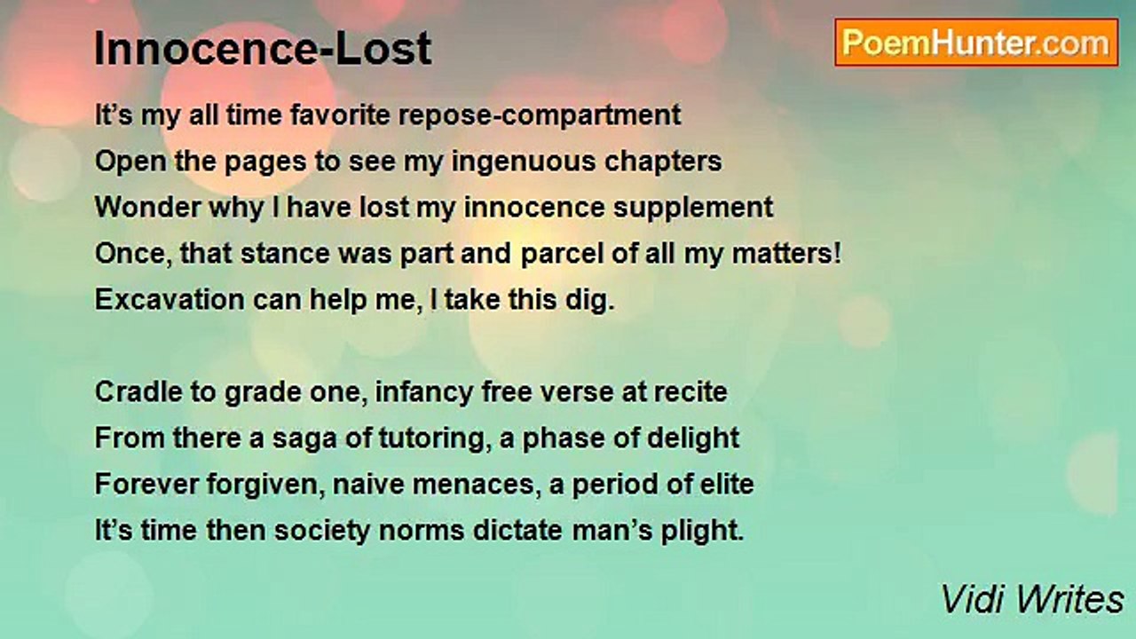 Vidi Writes - Innocence-Lost