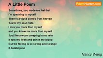 Nancy Wang - A Little Poem
