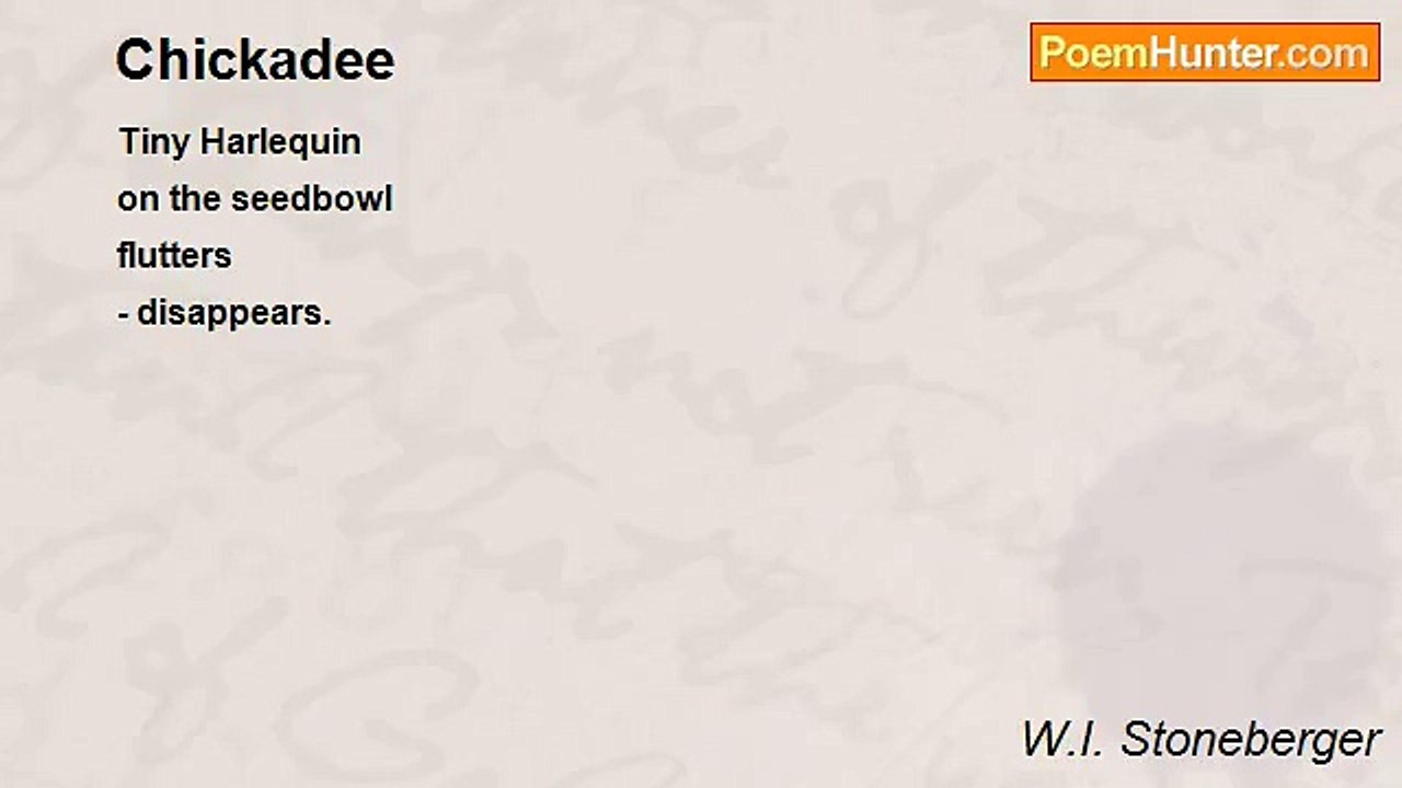 W.I. Stoneberger - Chickadee