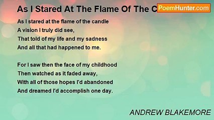 ANDREW BLAKEMORE - As I Stared At The Flame Of The Candle