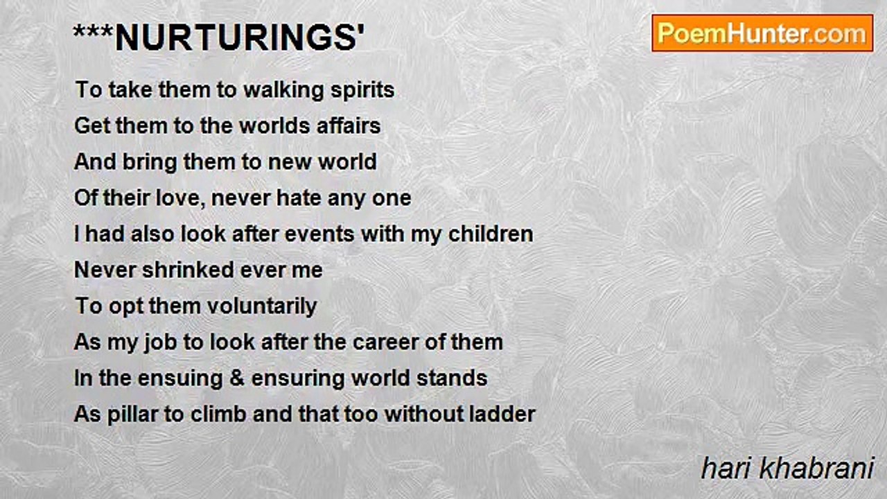 hari khabrani - ***NURTURINGS'