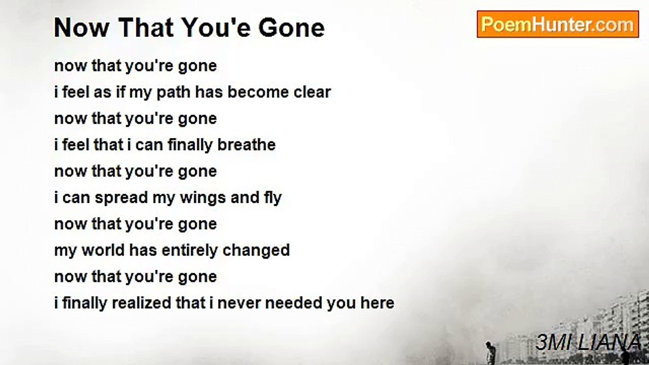 3MI LIANA - Now That You'e Gone
