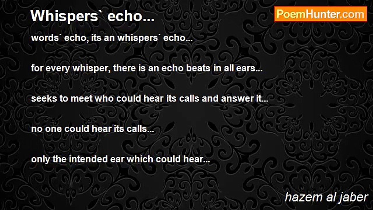 hazem al jaber - Whispers` echo...