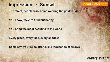 Nancy Wang - Impression   ·  Sunset
