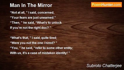 Subroto Chatterjee - Man In The Mirror