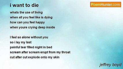 jeffrey boyd - i want to die