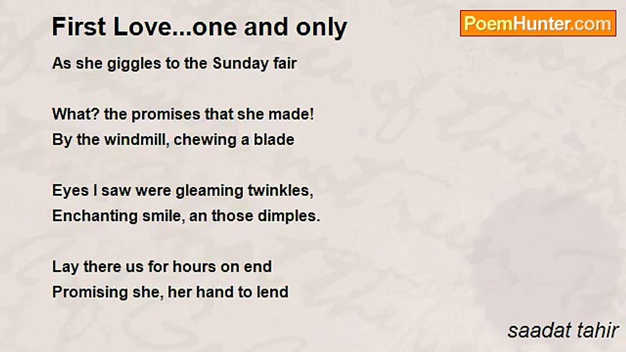 saadat tahir - First Love...one and only