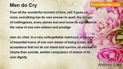 Antonio Liao - Men do Cry